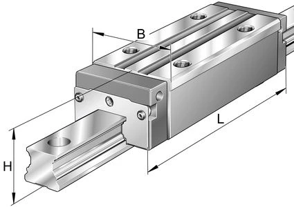 KWVE25-B-HL- Recirculating Ball Bearing Carriage